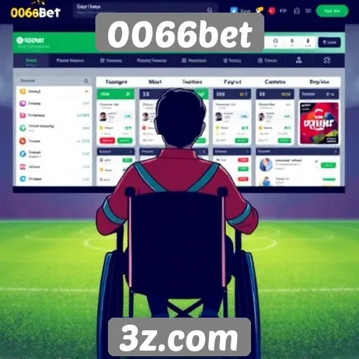 Acessibilidade e interface do site 0066bet